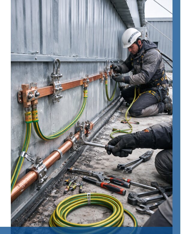 Монтаж заземления здания в Арзамасе от 27153 р. | ВЫСОТНИК-Рзм