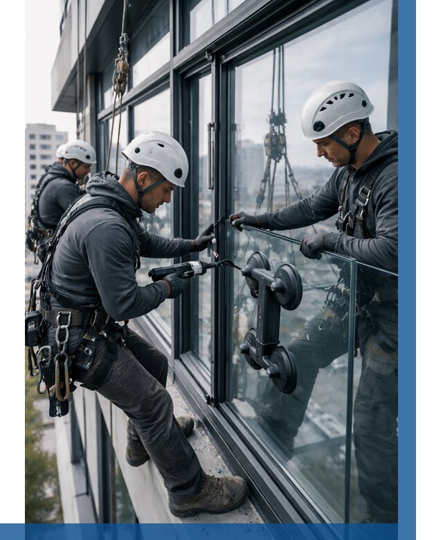 Витражное остекление зданий в Арзамасе от 3801 р. | ВЫСОТНИК-Рзм