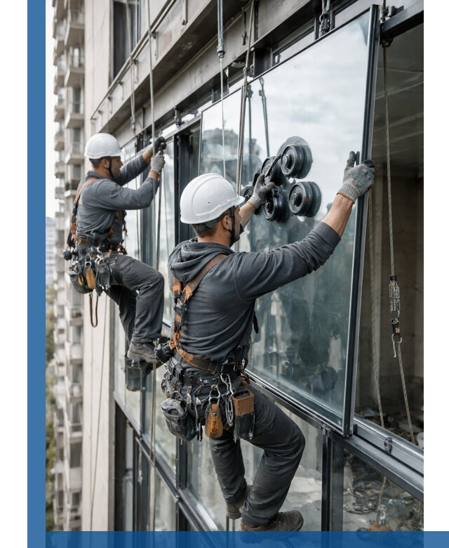 Витражное остекление фасадов и лоджий в Арзамасе под ключ