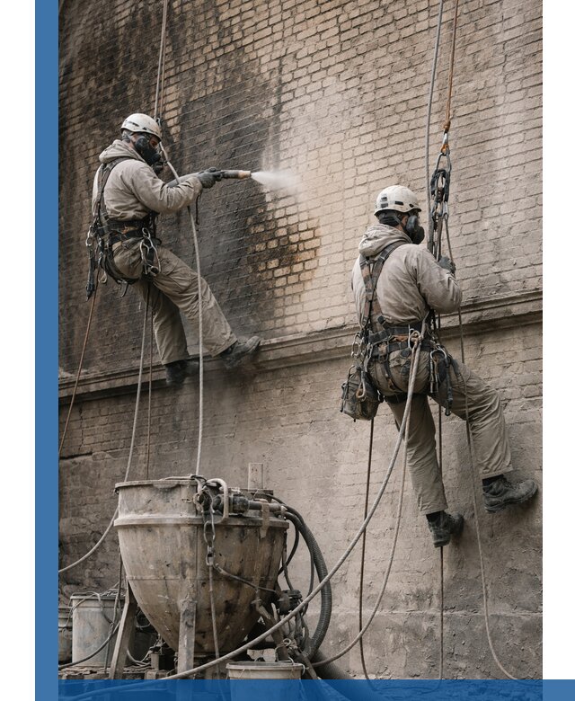 Пескоструйная очистка фасадов в Арзамасе профессионально