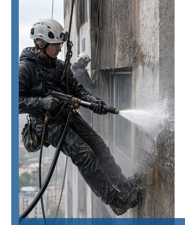 Гидроструйная очистка фасадов и конструкций в Арзамасе