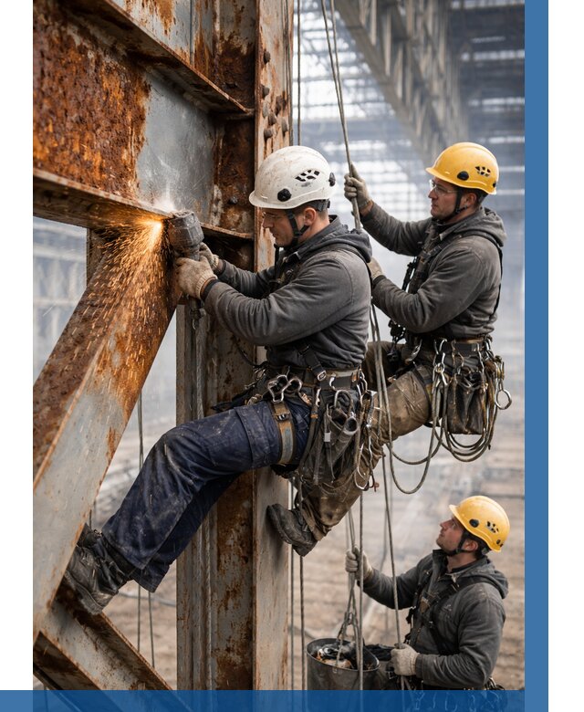 Зачистка металла от ржавчины в Арзамасе от 380 р. | ВЫСОТНИК-Рзм