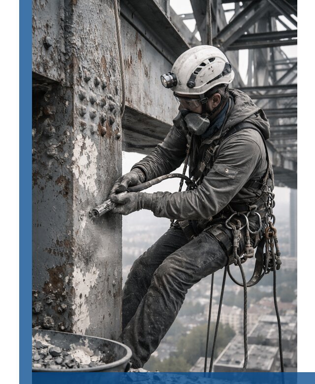 Удаление старой краски с металлических конструкций в Арзамасе