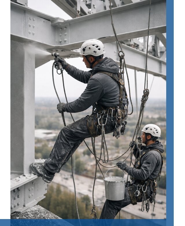 Покраска металлоконструкций на высоте в Арзамасе 380 р |ВЫСОТНИК-Рзм