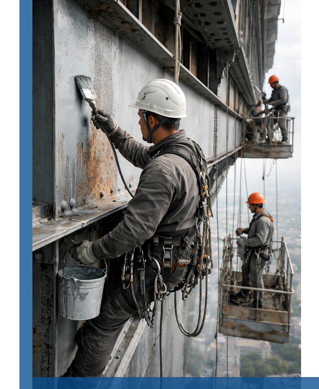 Покраска металлоконструкций на высоте в Арзамасе профессионально