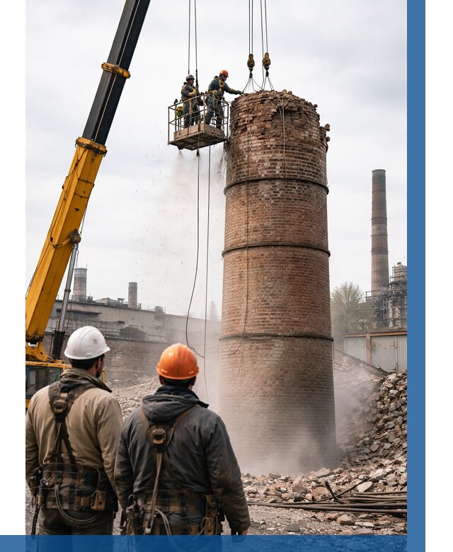 Демонтаж дымовой трубы в Арзамасе от 97749 р. | ВЫСОТНИК-Рзм, смета