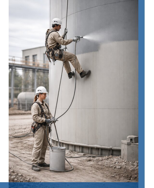 Покраска резервуаров в Арзамасе от 1303 р. | ВЫСОТНИК-Рзм — заказать