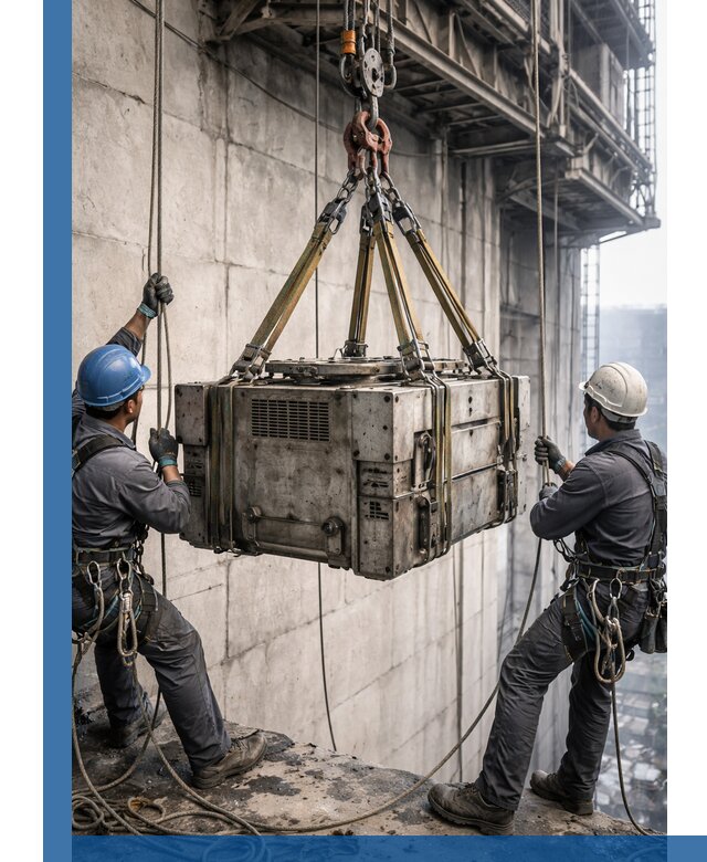 Такелажные работы на высоте, подъем и монтаж грузов в Арзамасе