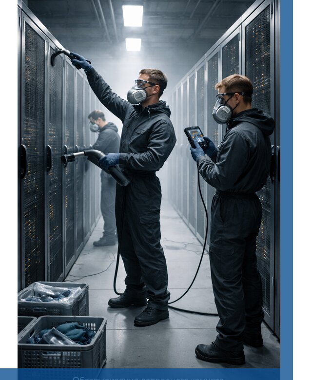 Обеспыливание серверной комнаты в Арзамасе от 4887 р. | ВЫСОТНИК-Рзм