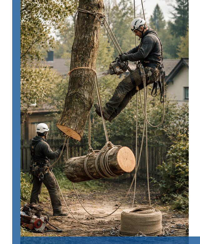 Валка деревьев частями в Арзамасе, безопасно и аккуратно
