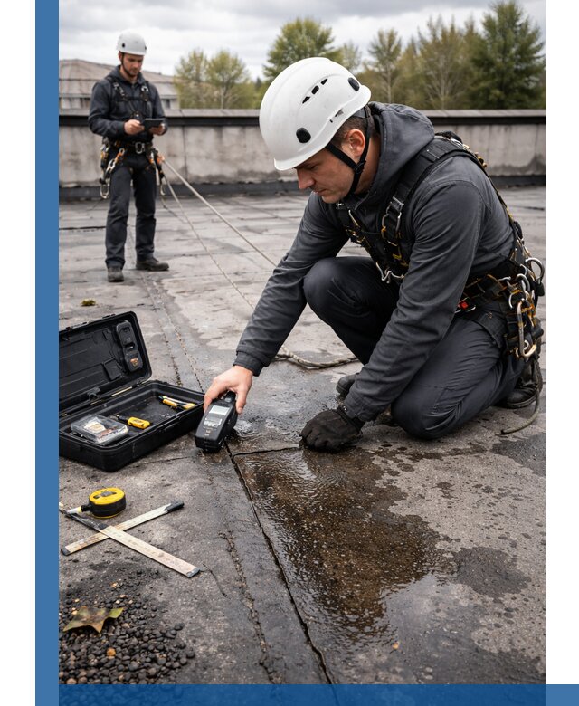 Обследование кровли на протечки и выявление дефектов в Арзамасе